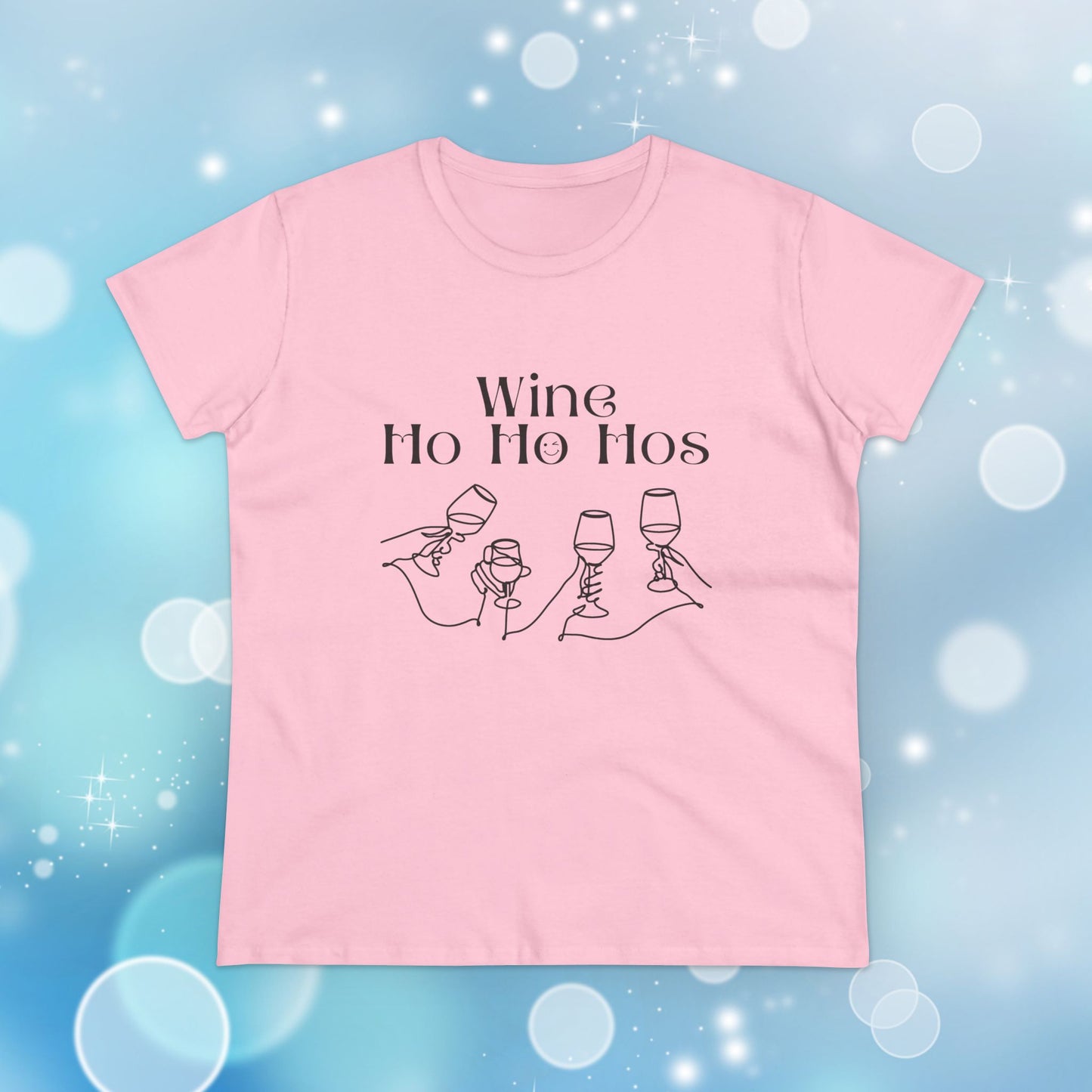 Funny Wine T-Shirt for Women | Wine Ho Ho Hos Tee