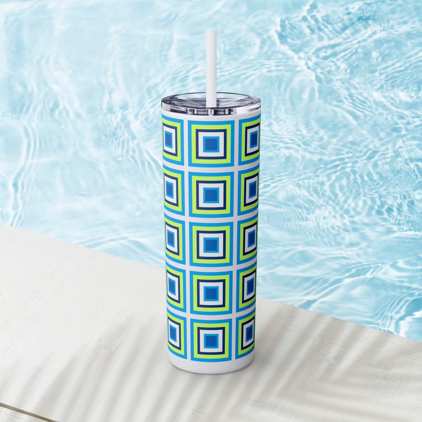 Vibrant. Versatile. Totally Sippable. – 20 oz Skinny Travel Tumbler with Straw