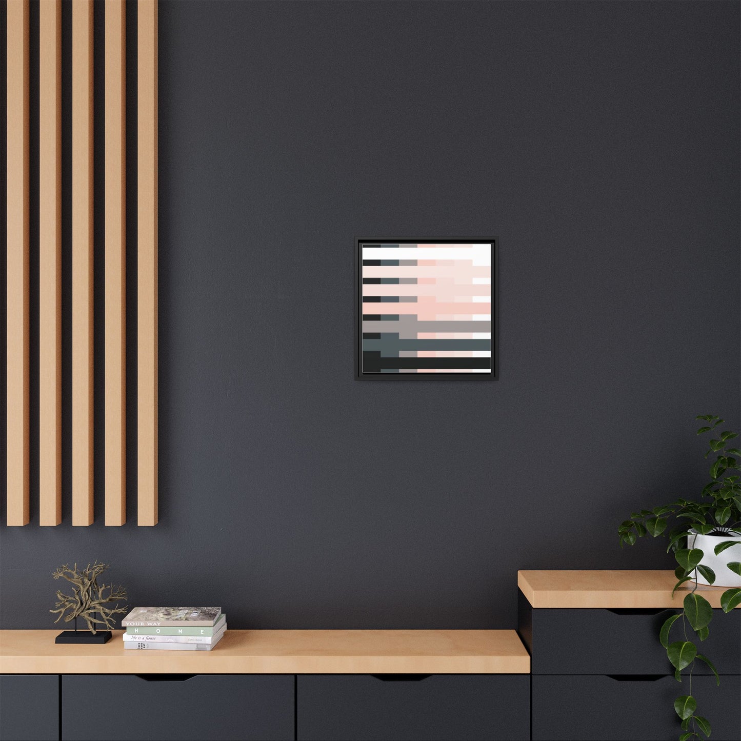 Modern Framed Geometric Canvas Art | Bold Color Meets Clean Framing