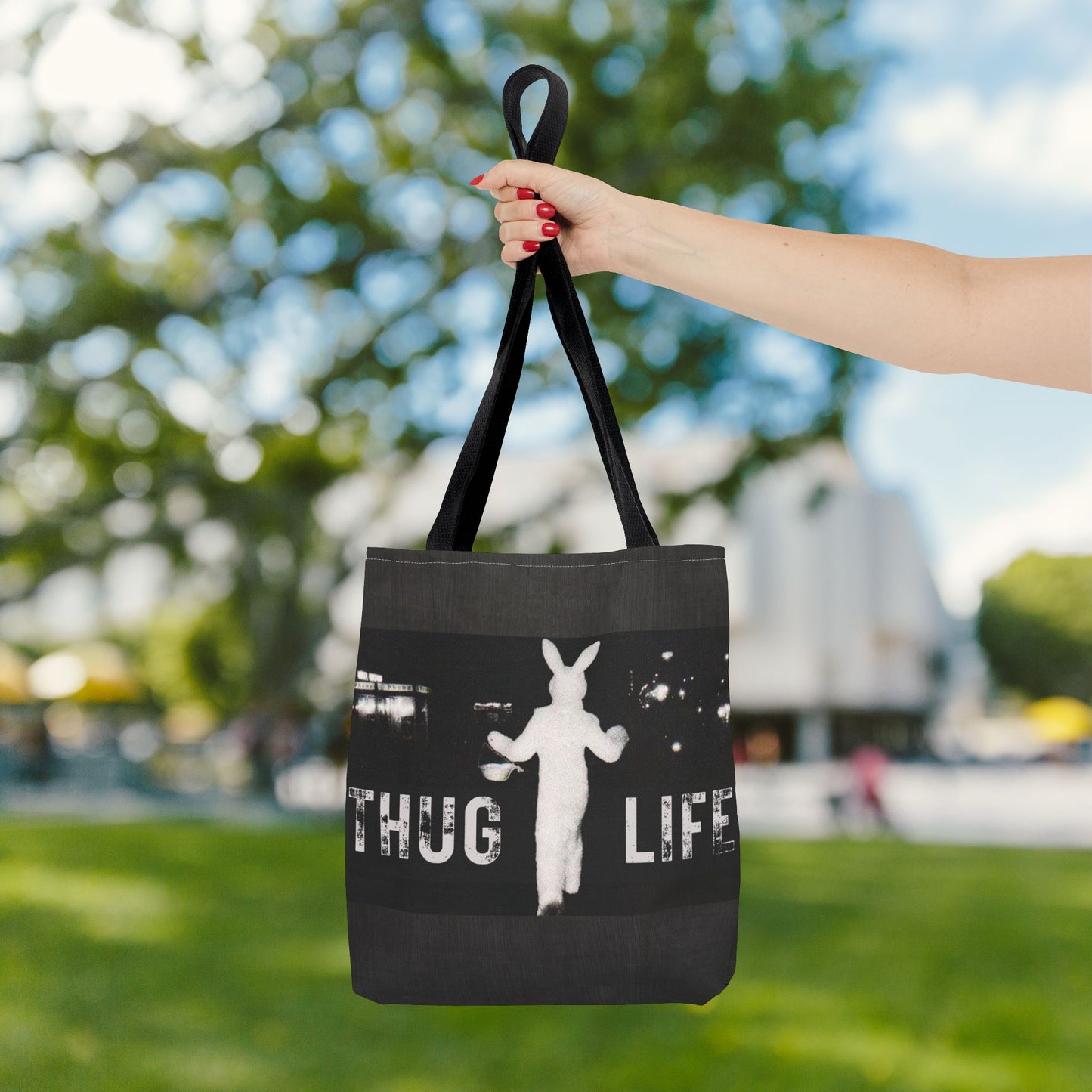 Thug Life Bunny Tote Bag – 3 Sizes | Bold, Fun & Functional