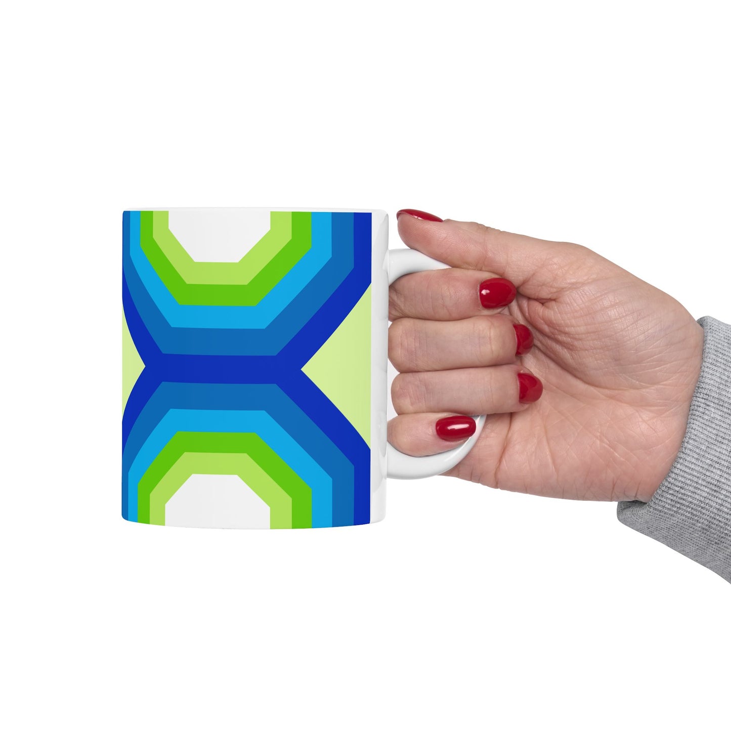 Geo Art Mug – Bold Color, Daily Joy