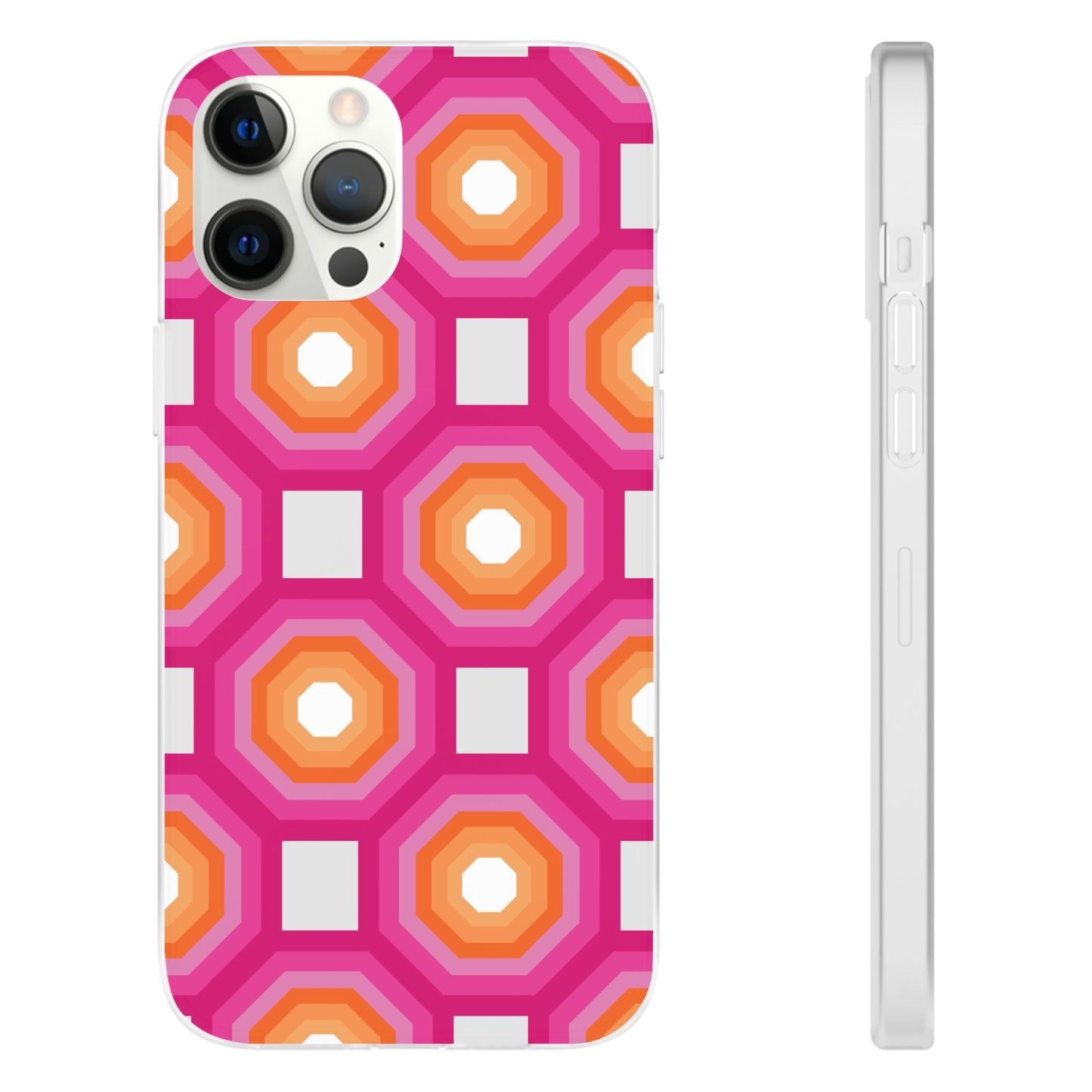 Stylish Geometric Phone Case, Flexible Phone Cover, Unique Modern Design, Perfect Gift, Trendy Accessory, Eco-Friendly Case