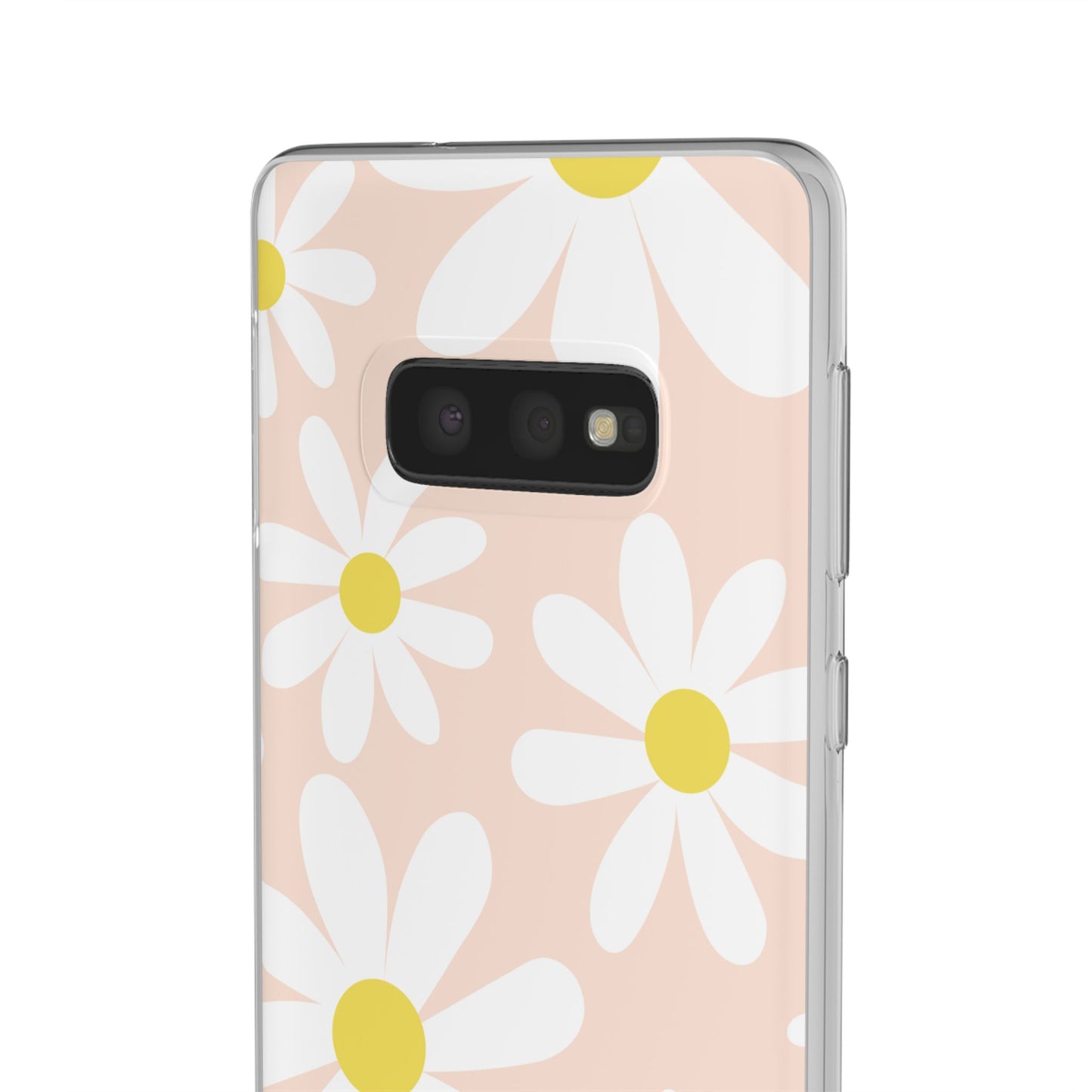 Phone Cases - Blush Daisy Pattern Flexi Cases