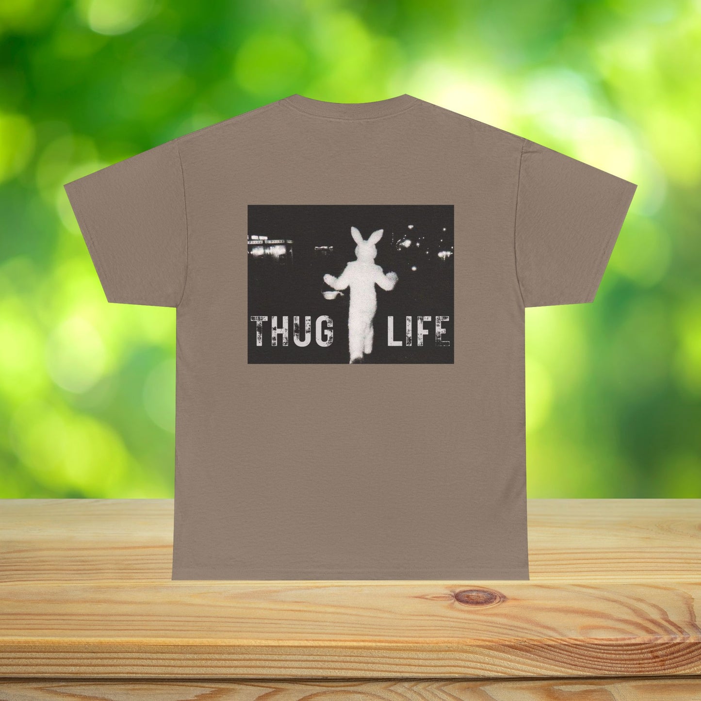 Funny Thug Life 2 Bunny Graphic Tee - Unisex Cotton T-Shirt, Bold Soft Design