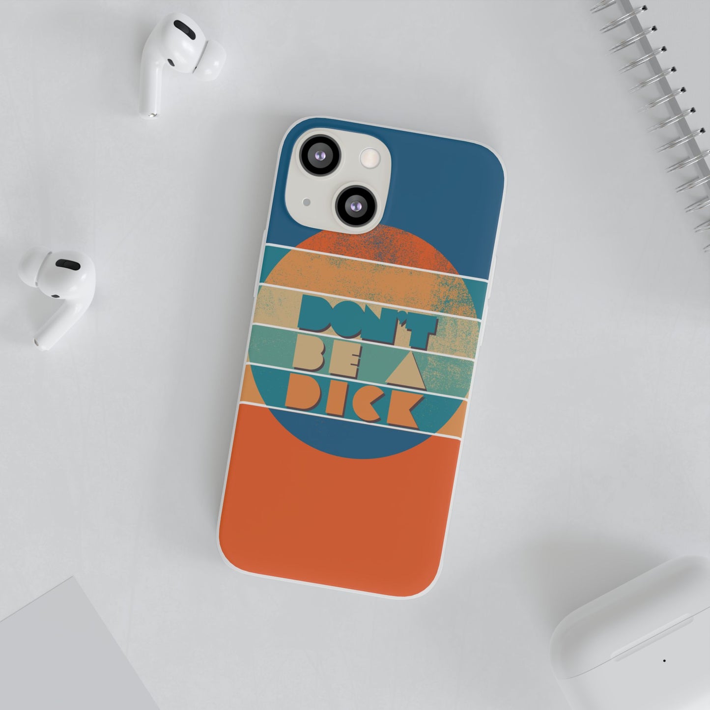 Phone Case - 'Don't Be a Dick' Retro 70s style