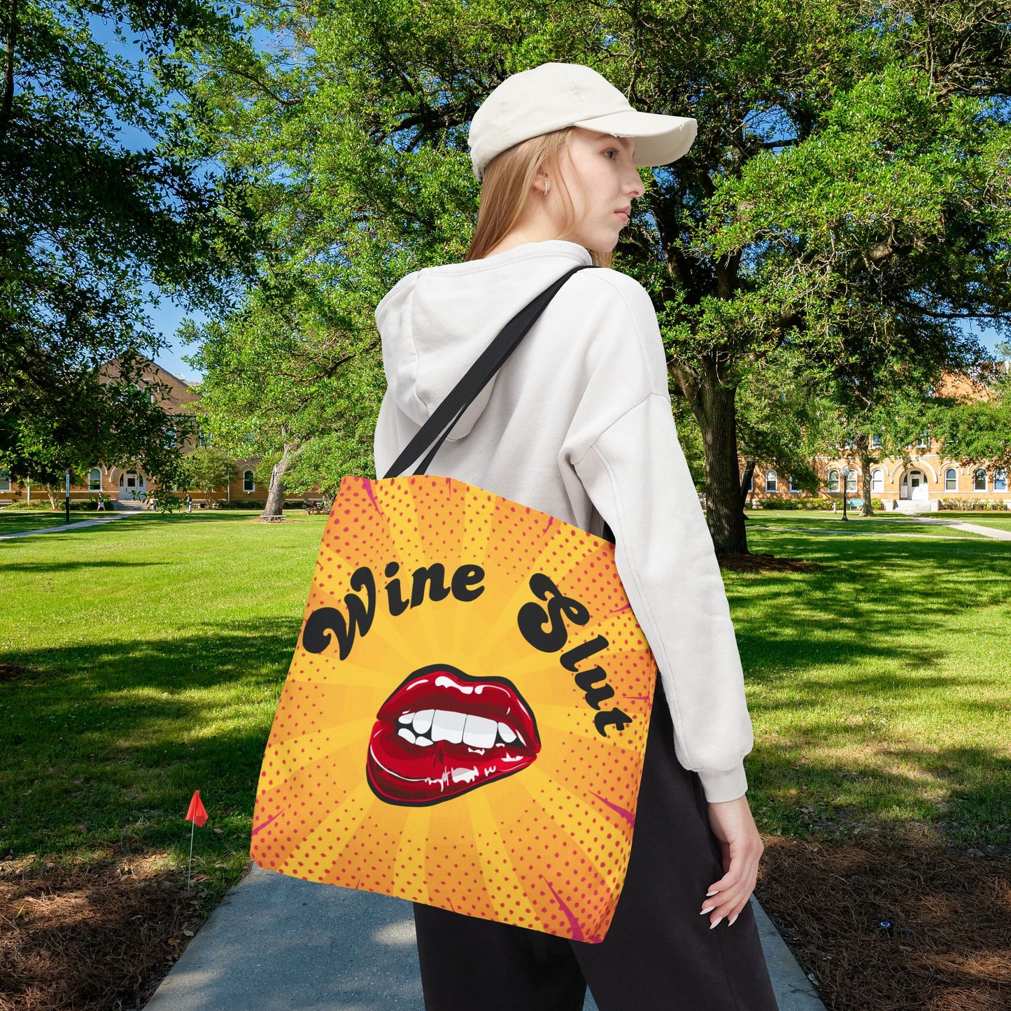 Wine Slut Tote Bag – 3 sizes | Pop Art Sass for the Bold & Thirsty