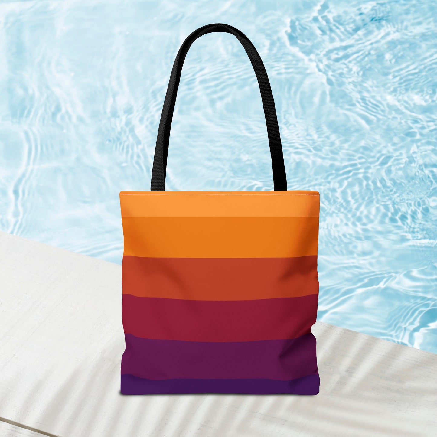 Geometric Art Tote Bag – 3 sizes | Bold lines. Vivid color. Retro with a modern twist.