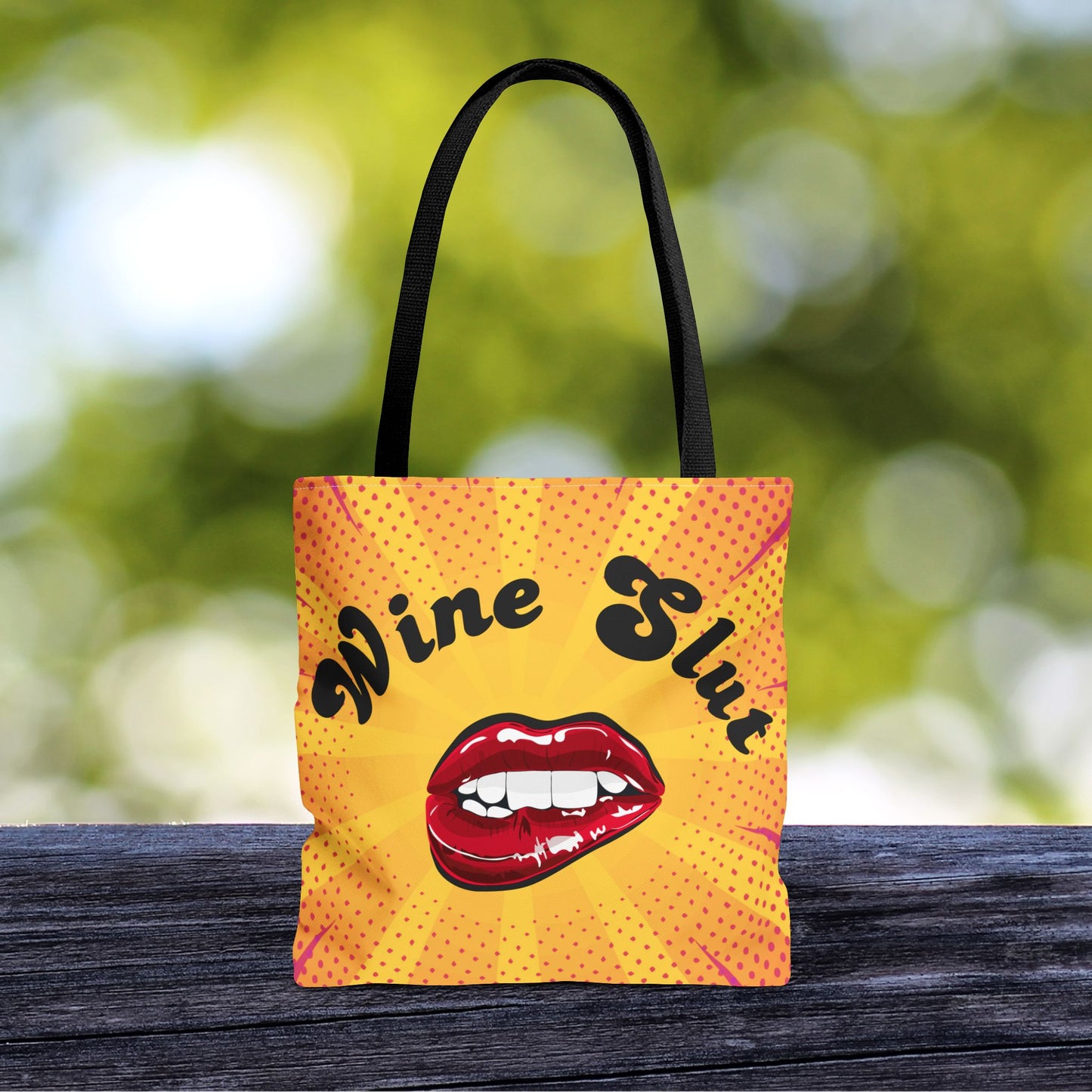Wine Slut Tote Bag – 3 sizes | Pop Art Sass for the Bold & Thirsty