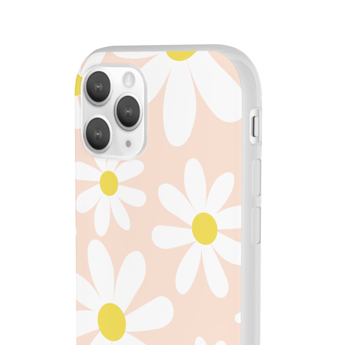 Phone Cases - Blush Daisy Pattern Flexi Cases