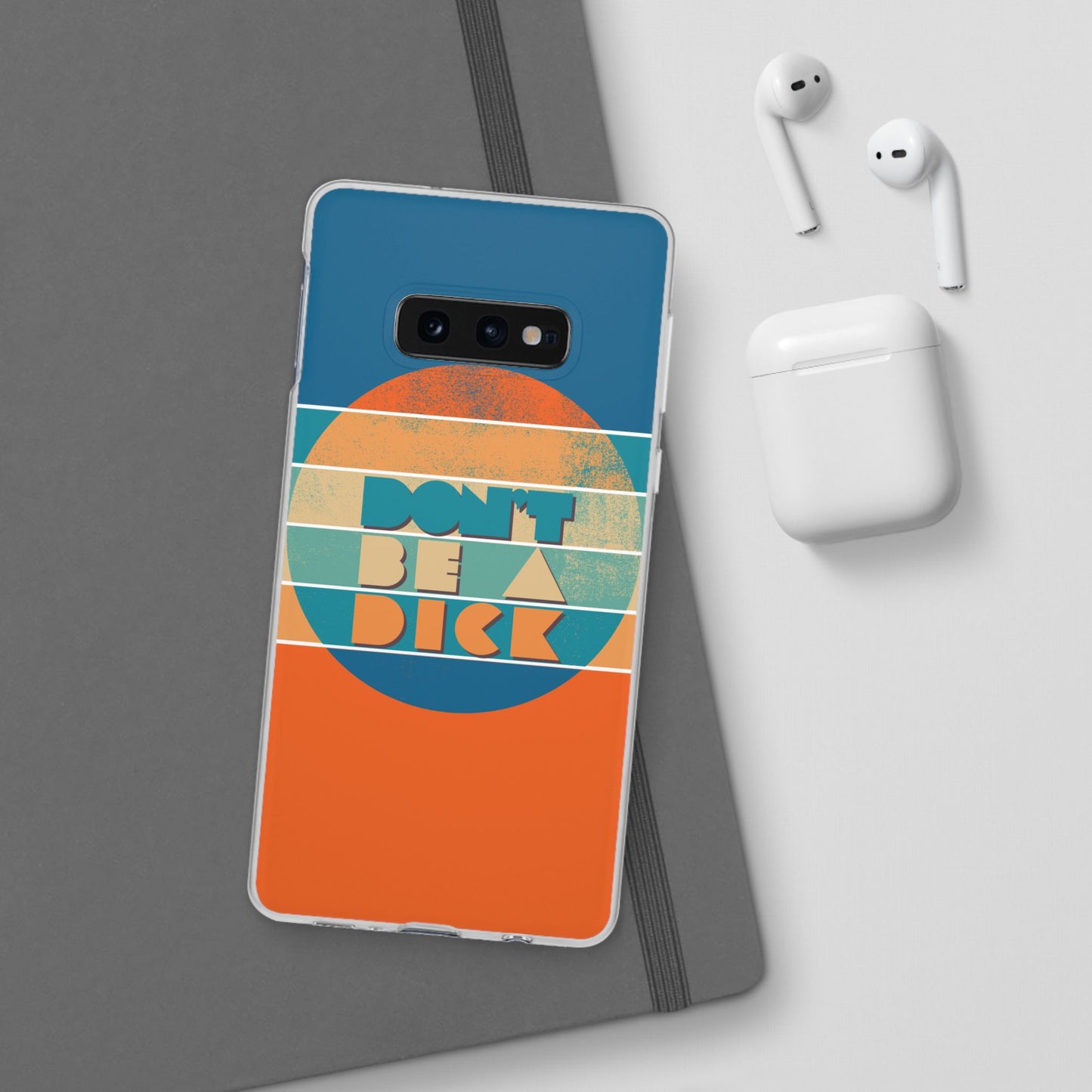 Phone Case - 'Don't Be a Dick' Retro 70s style