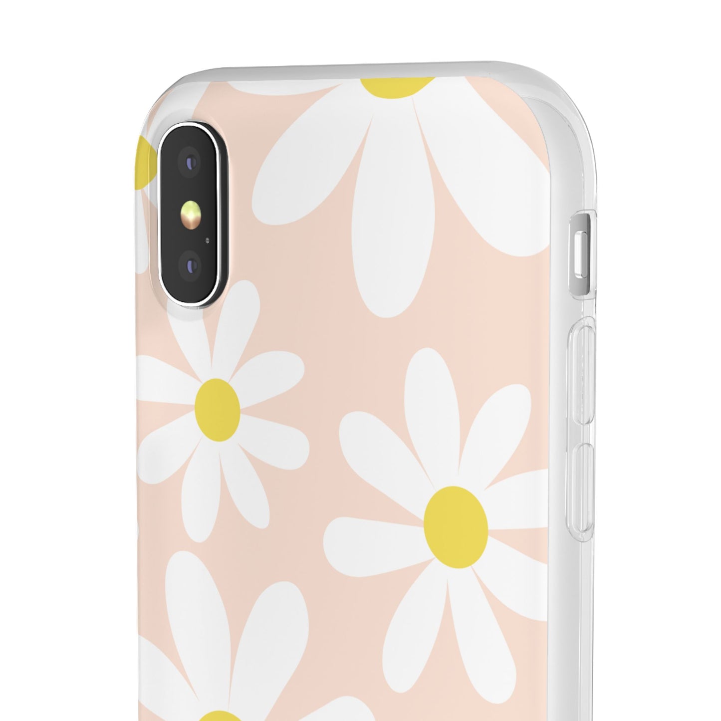Phone Cases - Blush Daisy Pattern Flexi Cases