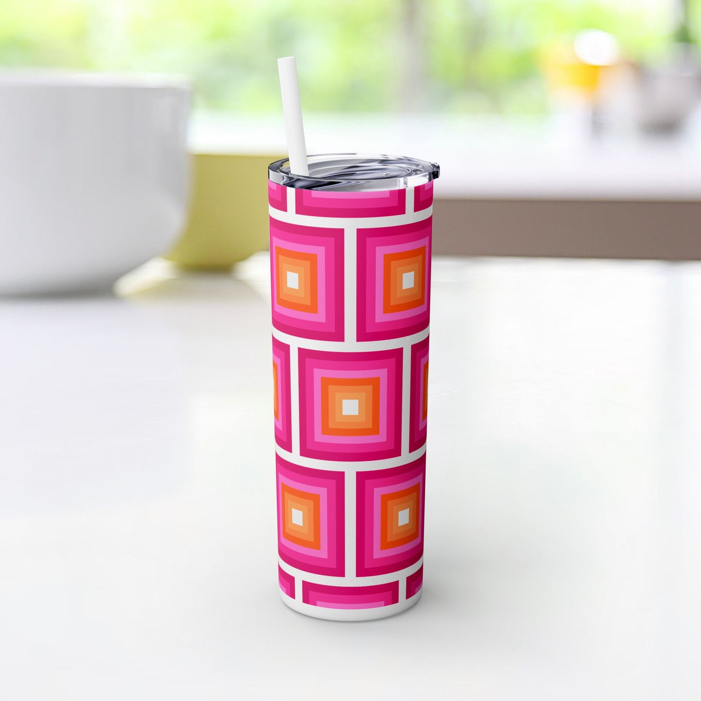 Vibrant. Versatile. Totally Sippable. – 20 oz Skinny Travel Tumbler with Straw