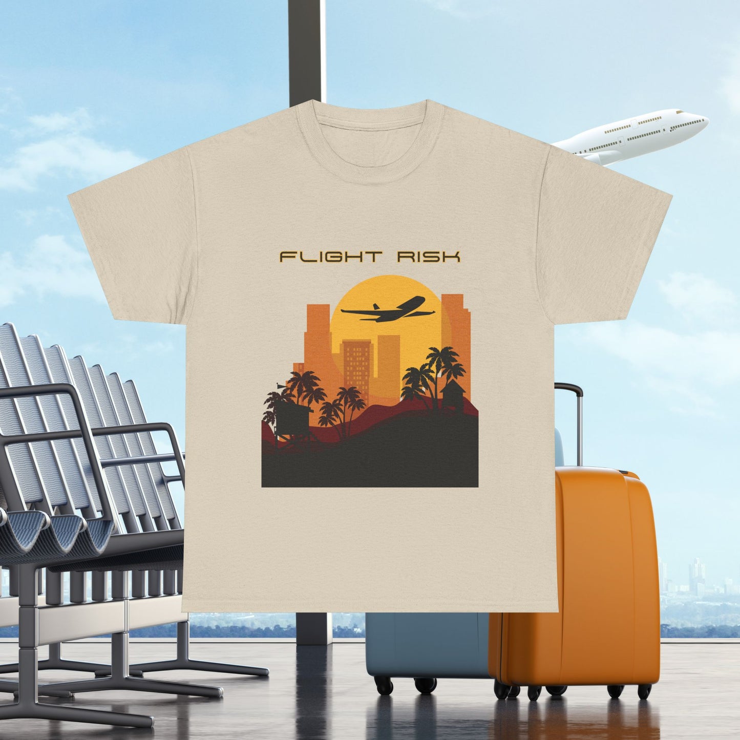 Flight Risk Unisex Tee, Travel Lover dreamy T-Shirt, Adventure Shirt, Wanderlust