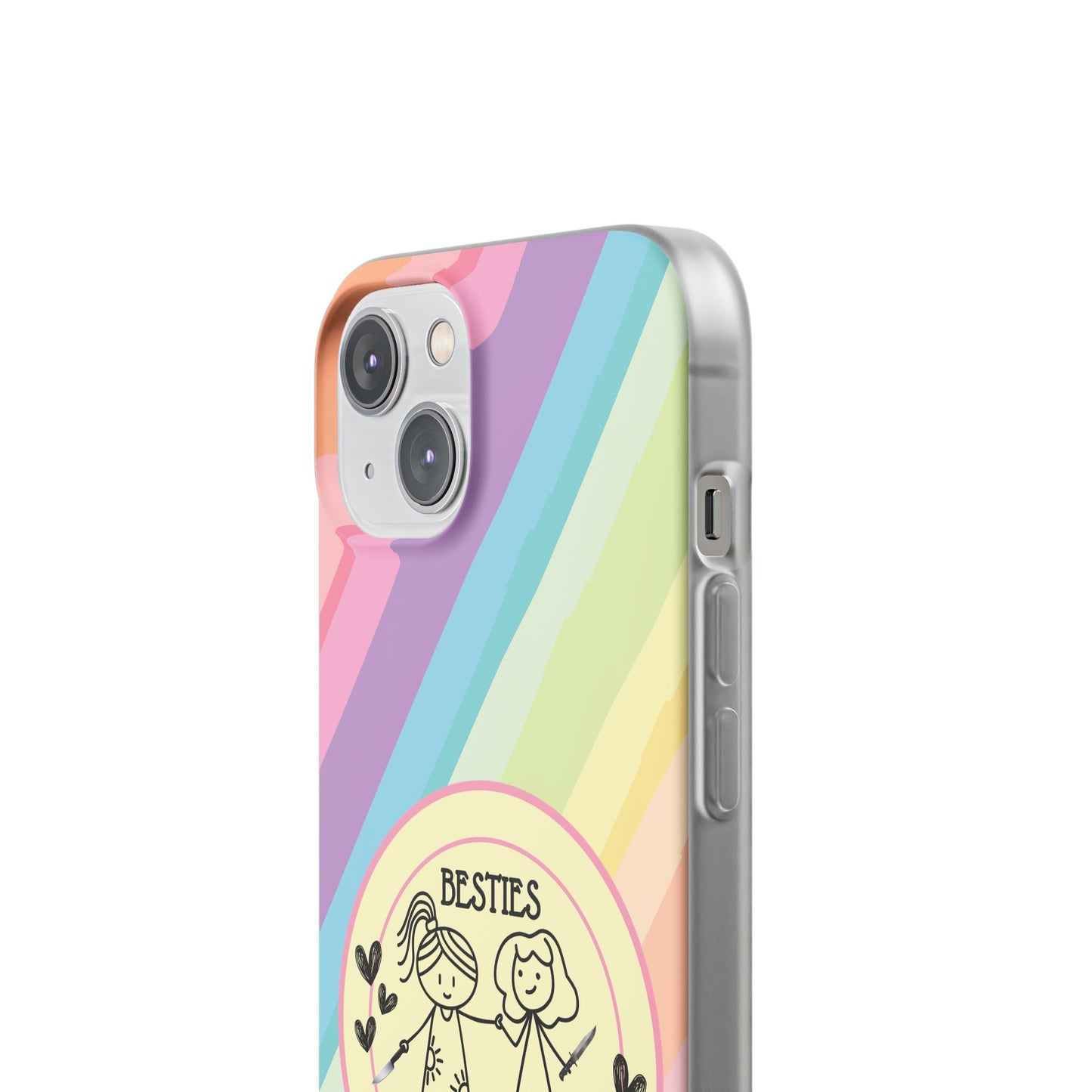 Phone Cases - Pastels Besties Ride or Die | "I'd Cut a Bitch for You"
