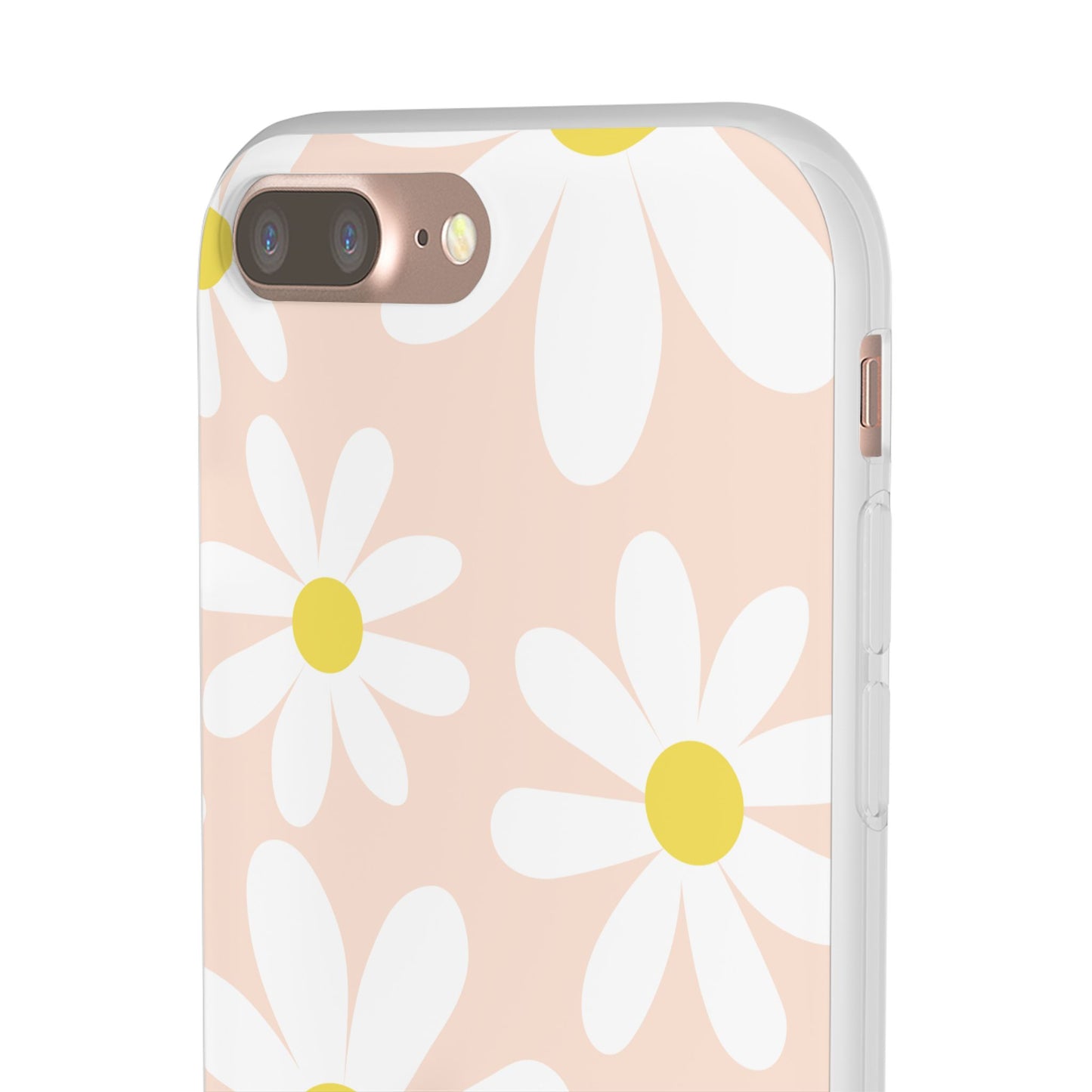 Phone Cases - Blush Daisy Pattern Flexi Cases