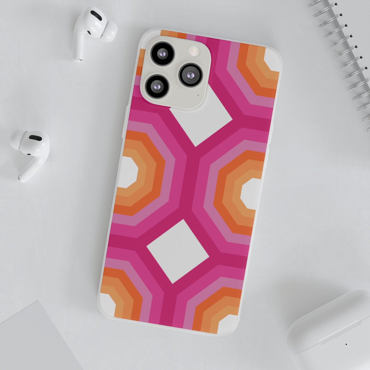 Stylish Geometric Phone Case, Flexible Phone Cover, Unique Modern Design, Perfect Gift, Trendy Accessory, Eco-Friendly Case
