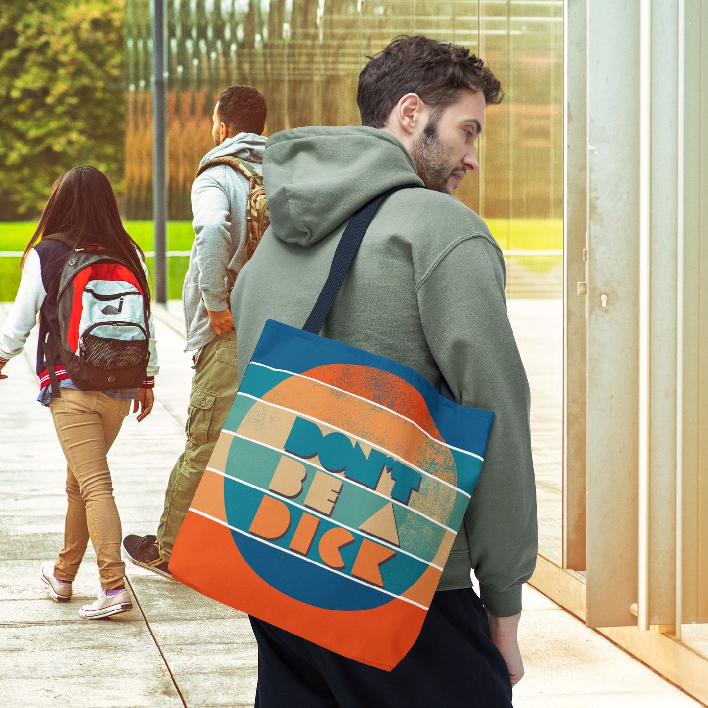 Don’t Be a Dick Tote Bag – 3 Sizes | A Friendly Reminder in Bold Retro Style