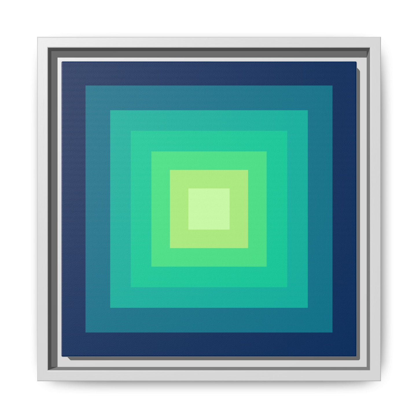 Modern Framed Geometric Canvas Art | Bold Color Meets Clean Framing