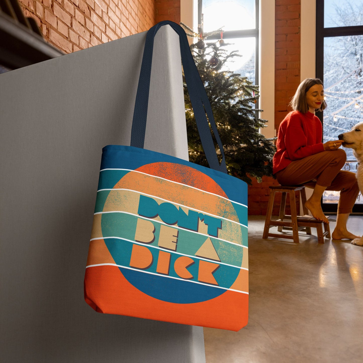 Don’t Be a Dick Tote Bag – 3 Sizes | A Friendly Reminder in Bold Retro Style