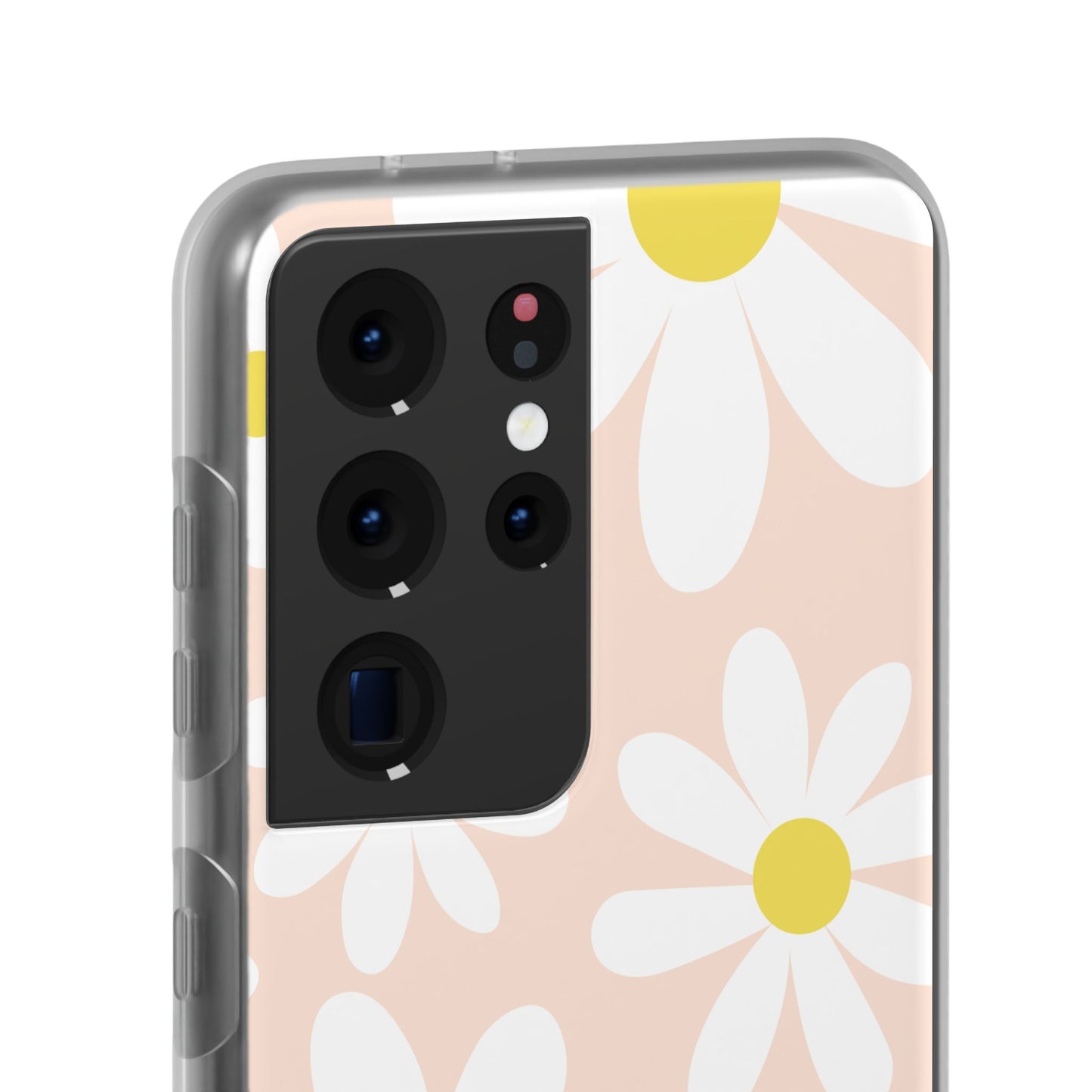 Phone Cases - Blush Daisy Pattern Flexi Cases