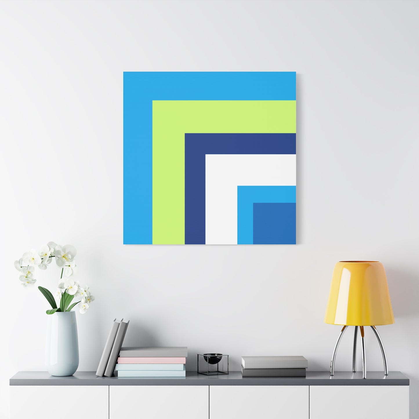 Modern Geometric Canvas Art | Bold Colors, Clean Lines, Creative Energy