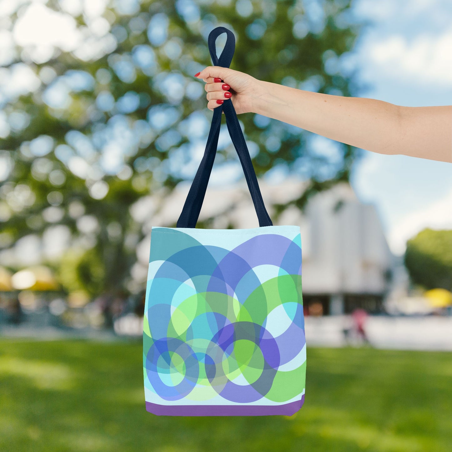 Geo Bubbles Tote Bag – 3 sizes | Playful. Modern. Lightweight.