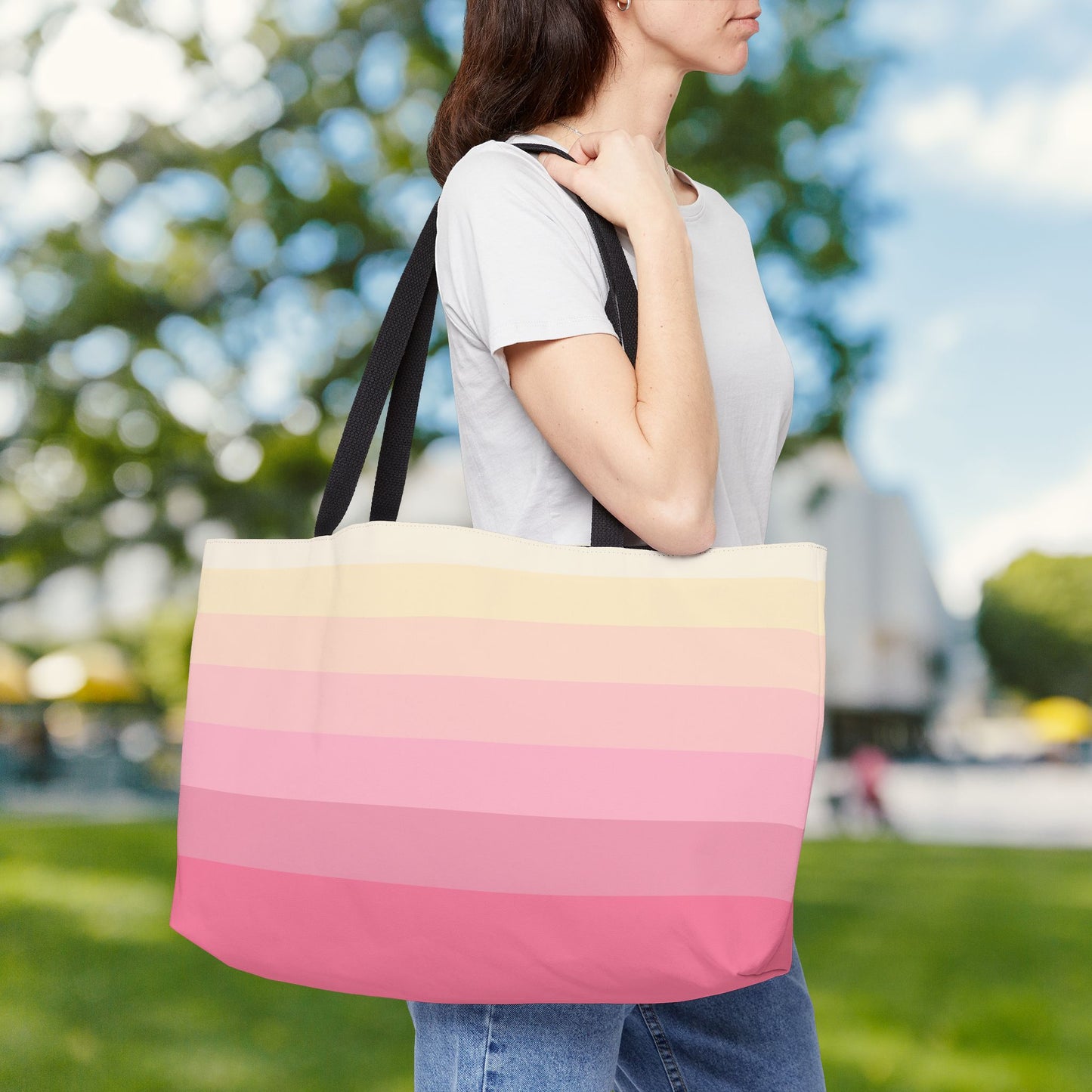 Geo Art XL Tote — XL Tote Bag | Carry-All | Bold Design. Spacious Style. Retro-Boho Vibes.