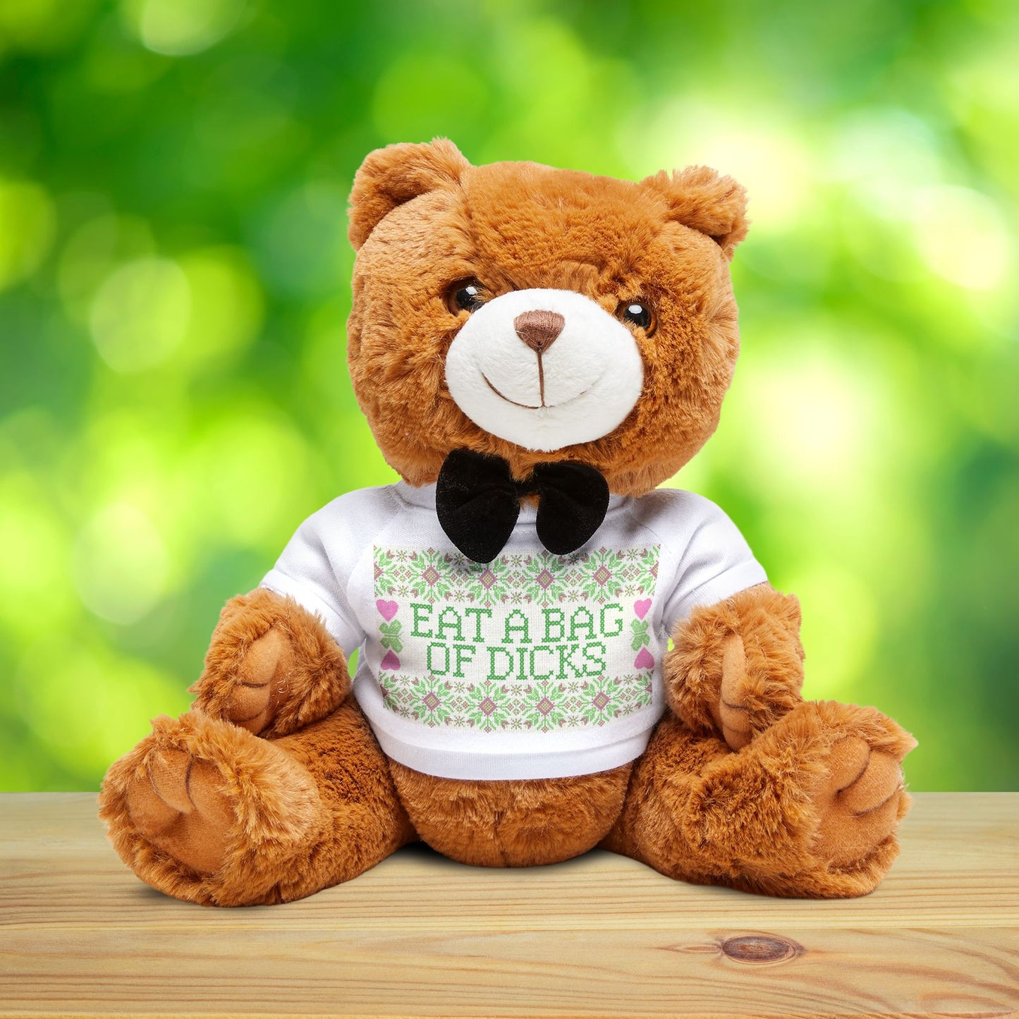 “Eat a Bag of Dicks” Teddy Bear – Funny Gift for Friends or Breakups
