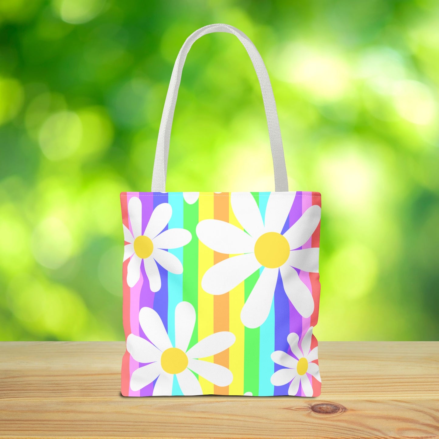 Flower Power Daisy Tote Bag – 3 sizes | Colorful, Cheerful, and Ready to Go