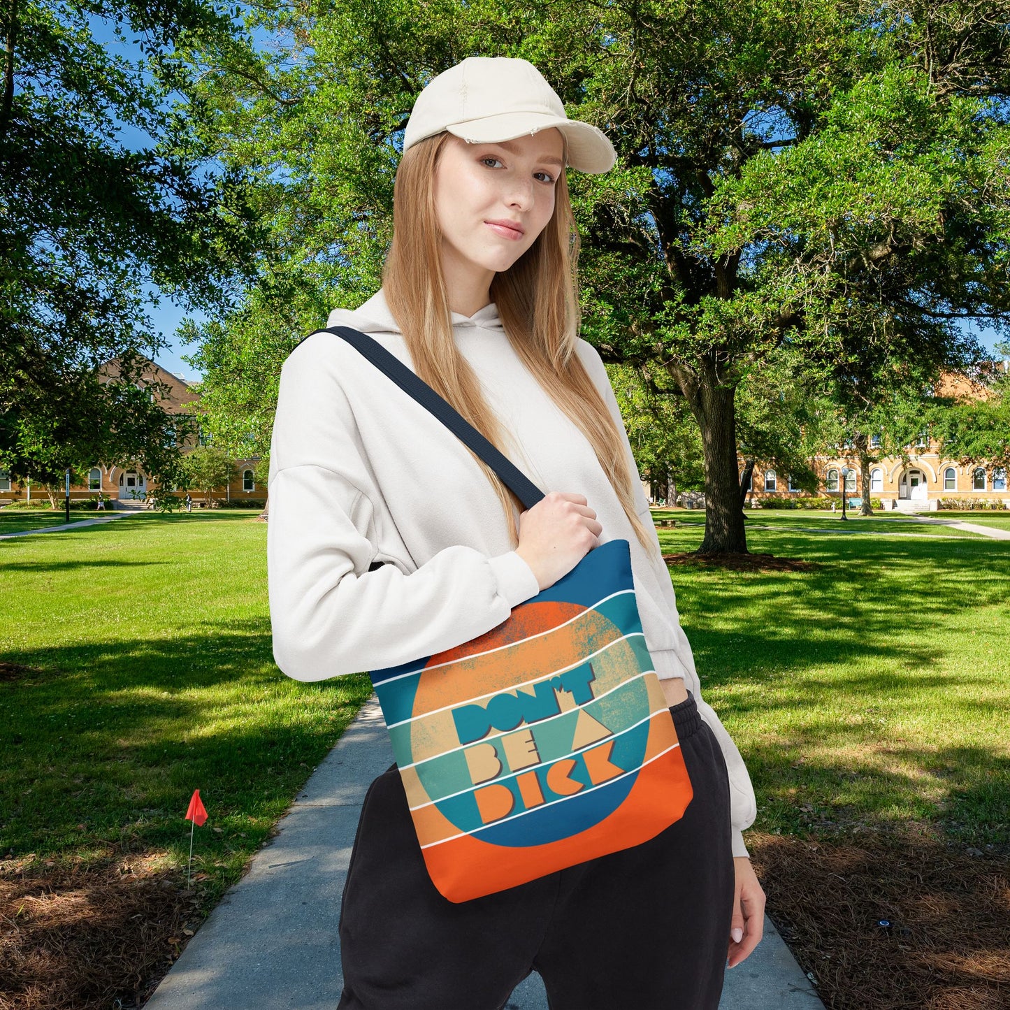 Don’t Be a Dick Tote Bag – 3 Sizes | A Friendly Reminder in Bold Retro Style