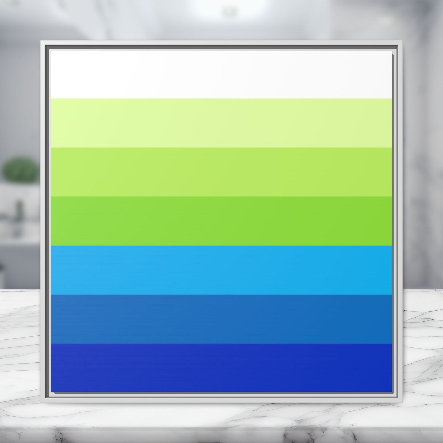 Modern Framed Geometric Canvas Art | Bold Color Meets Clean Framing