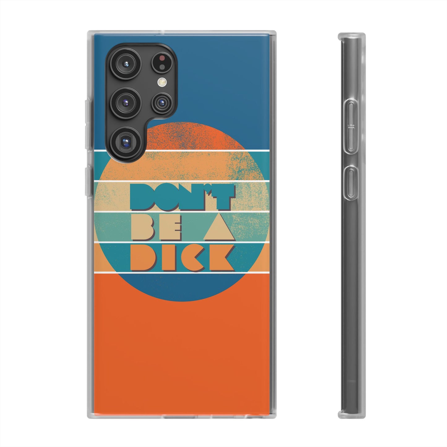 Phone Case - 'Don't Be a Dick' Retro 70s style