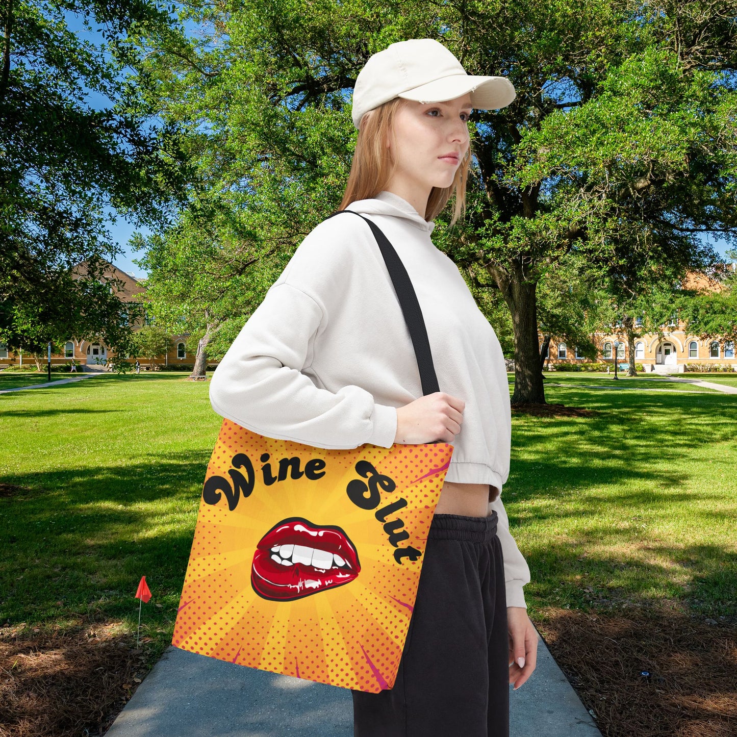 Wine Slut Tote Bag – 3 sizes | Pop Art Sass for the Bold & Thirsty